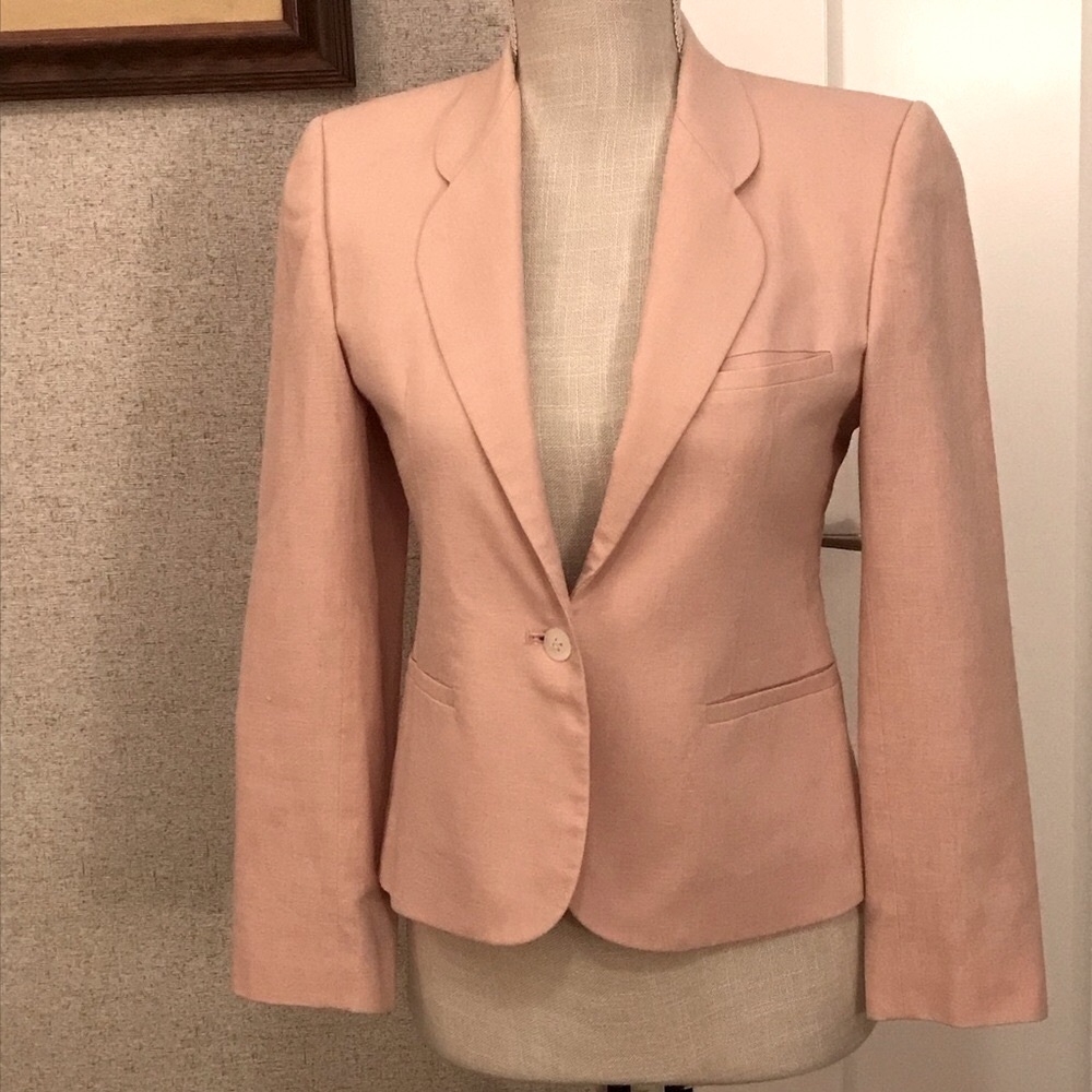 Evan Picone Vintage Pink Blazer Size 4P